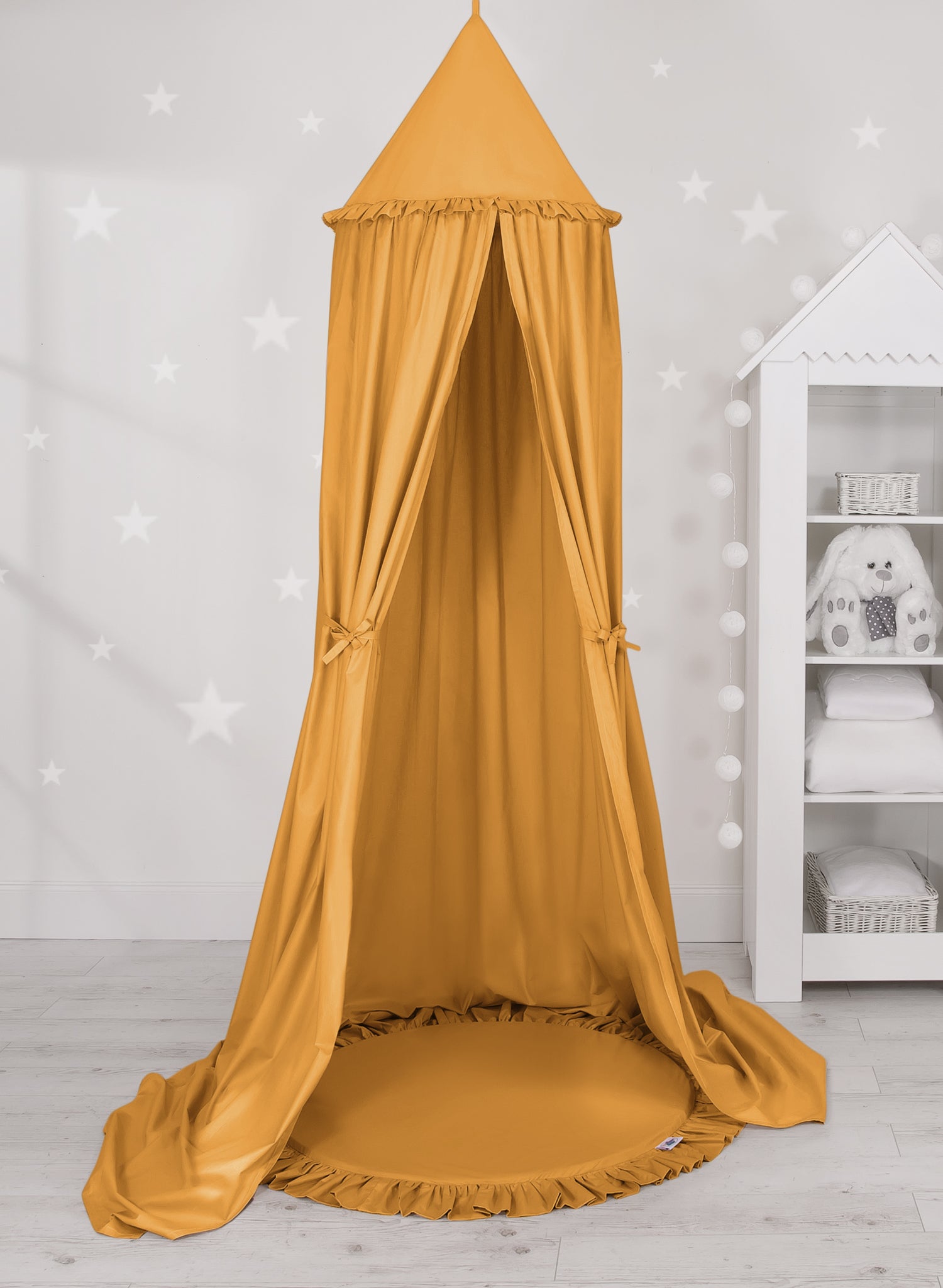 Floor play mat - honey yellow