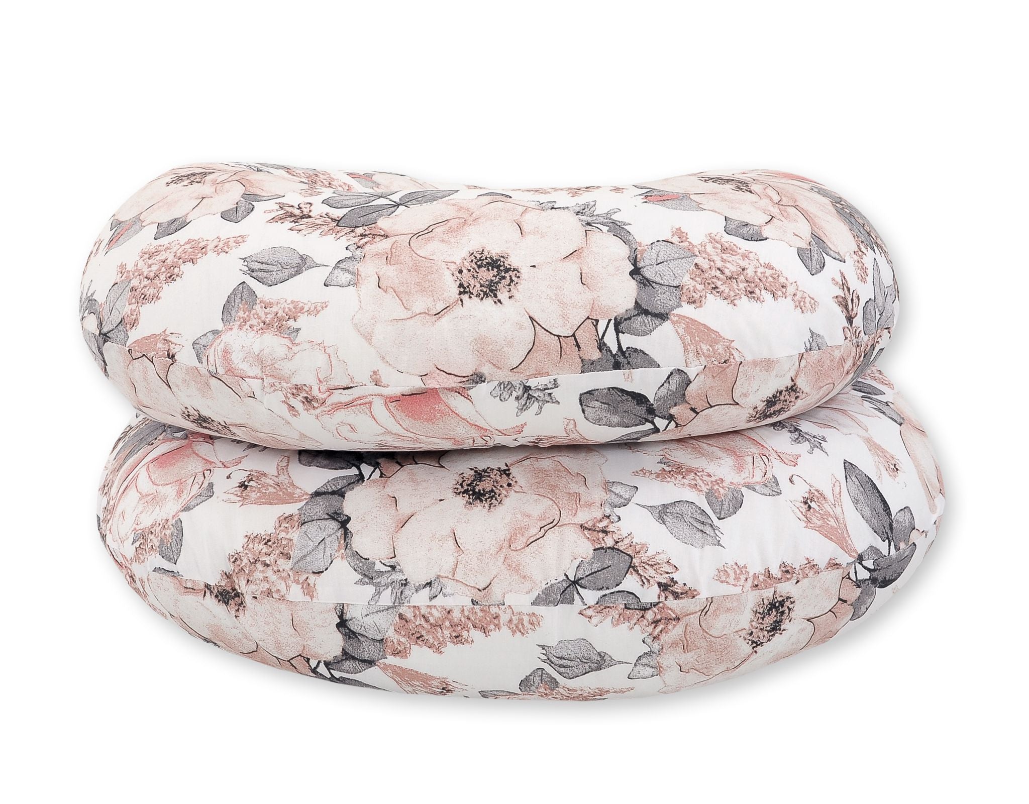 Maternity Support Pillow C, removable pillowcase - sepia roses