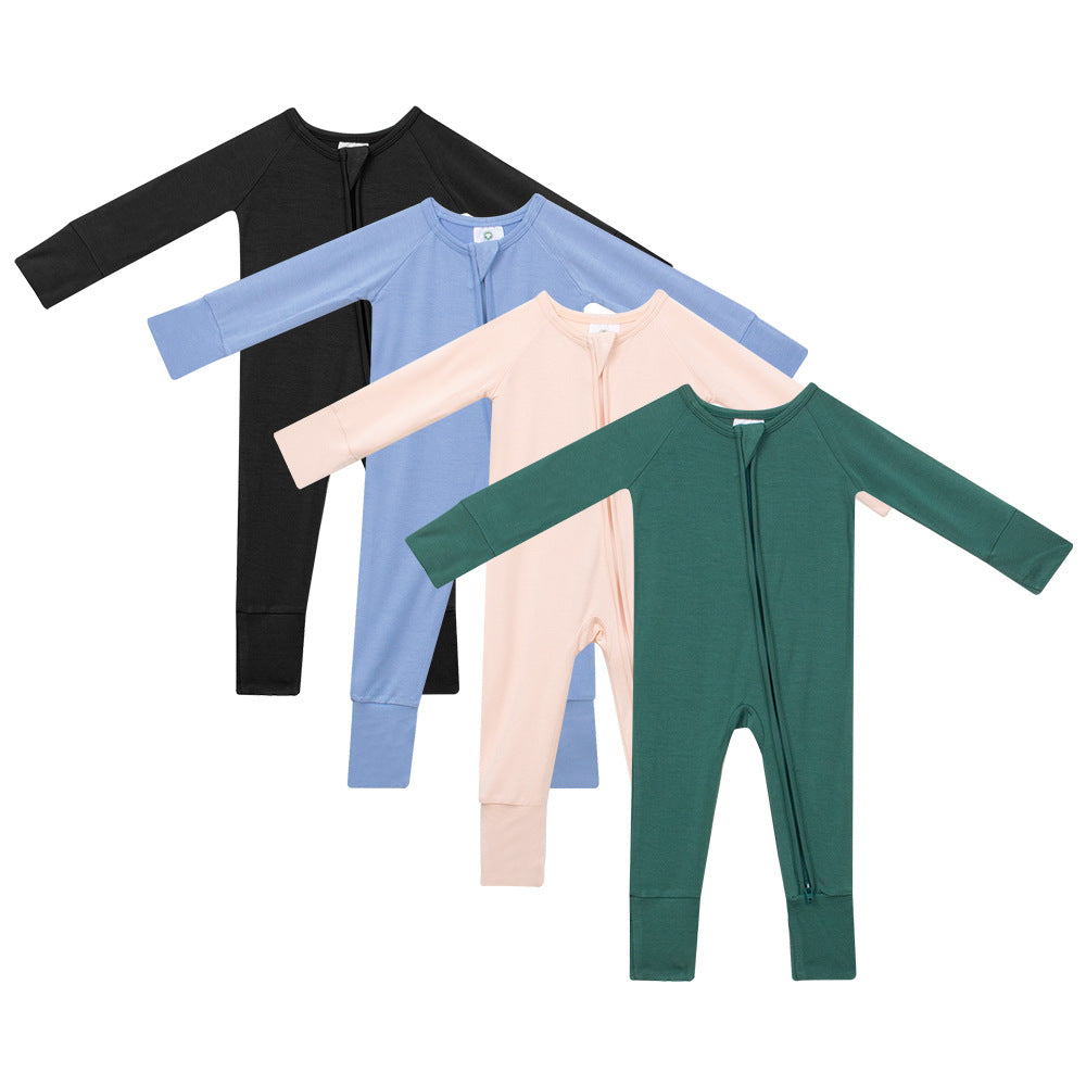 Two-Way Zipper Romper with Hat (Unisex, 7 Colors)