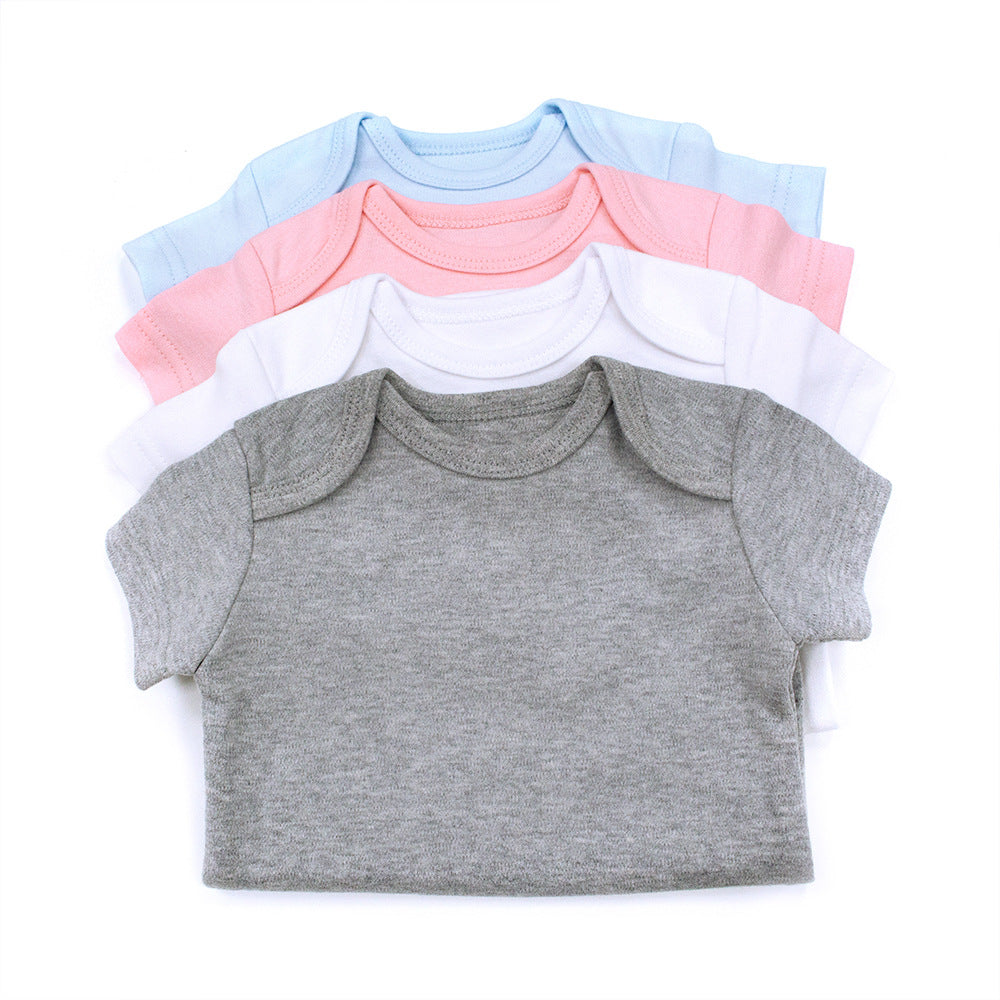 Multicolor Baby Wrap Romper – INS Style Summer Suit with Triangle Hat