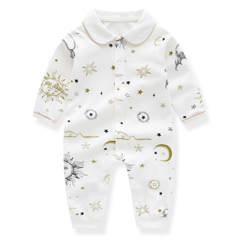 Soft Cotton Baby Romper – Cozy Seasonal Jumpsuit for Infants