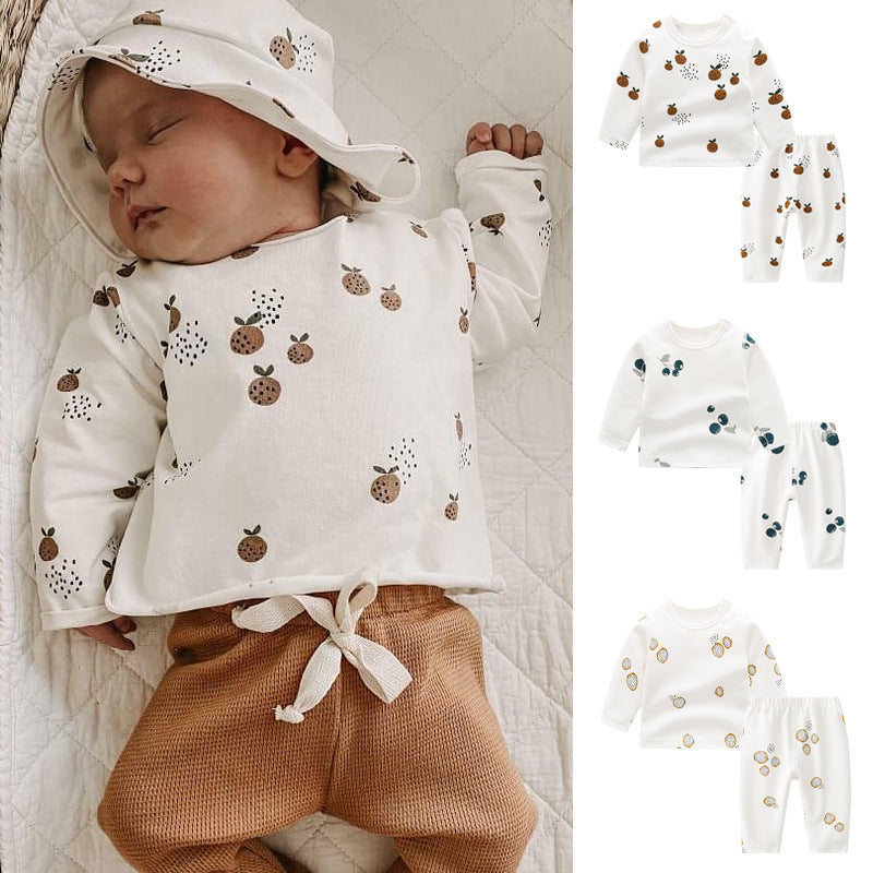 Pure Cotton Baby Pajama Set – Soft Two-Piece Sleepwear