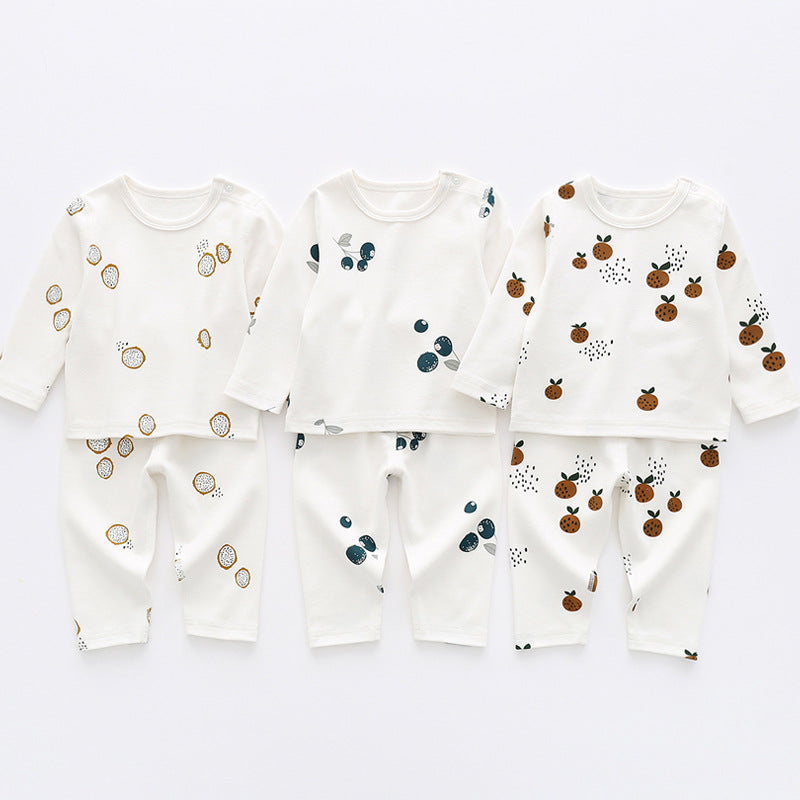 Pure Cotton Baby Pajama Set – Soft Two-Piece Sleepwear