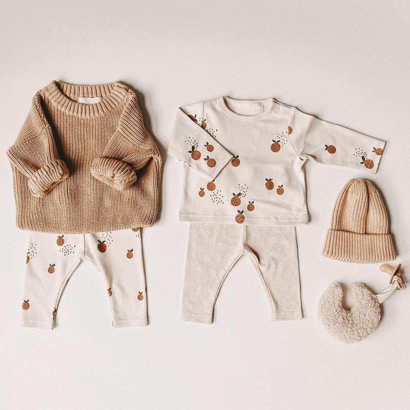 Pure Cotton Baby Pajama Set – Soft Two-Piece Sleepwear