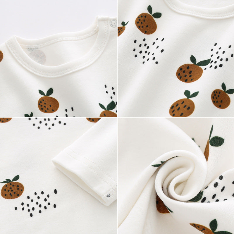 Pure Cotton Baby Pajama Set – Soft Two-Piece Sleepwear