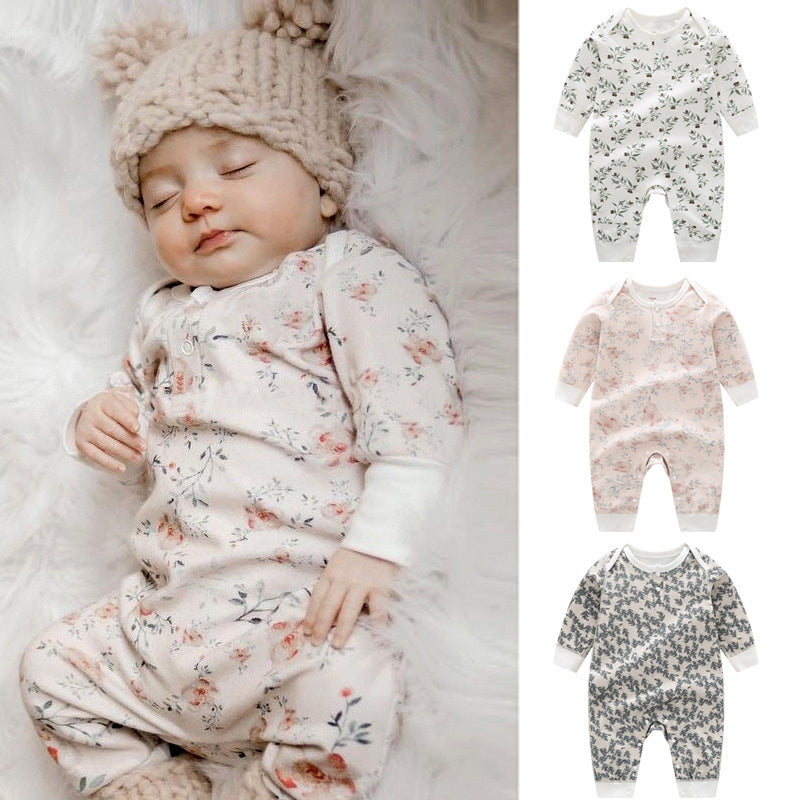 Soft Cotton Baby Jumpsuit – For Spring & Autumn