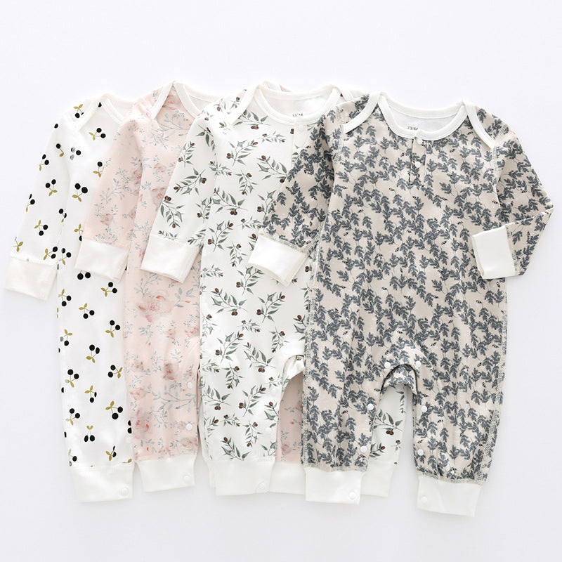 Soft Cotton Baby Jumpsuit – For Spring & Autumn