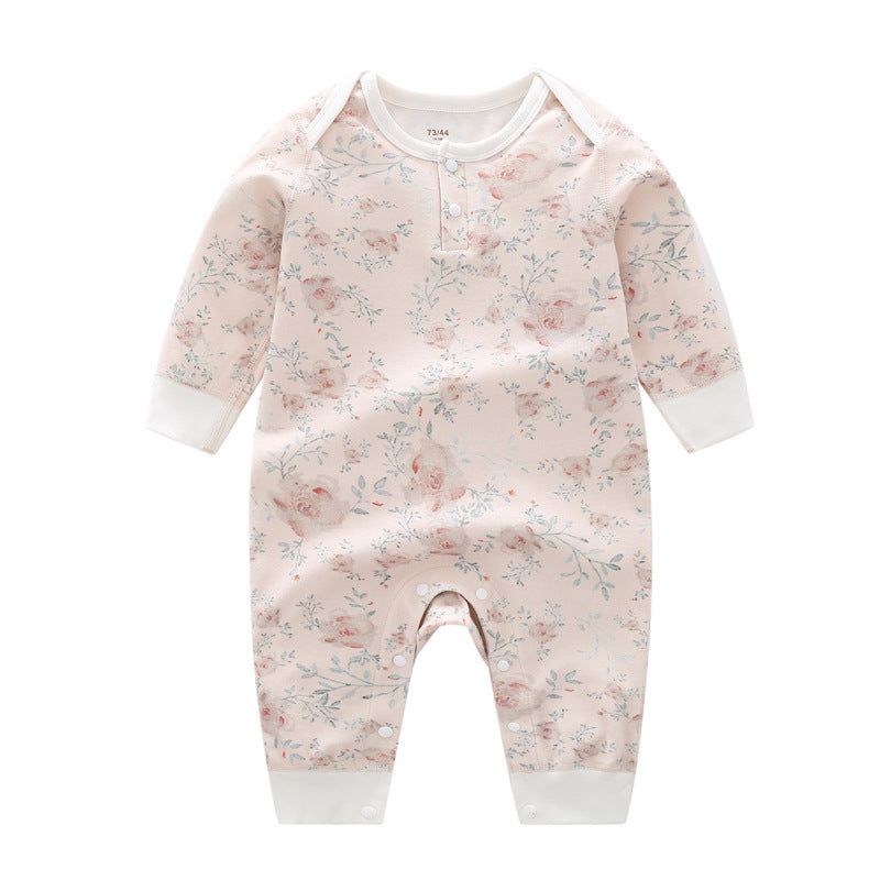 Soft Cotton Baby Jumpsuit – For Spring & Autumn