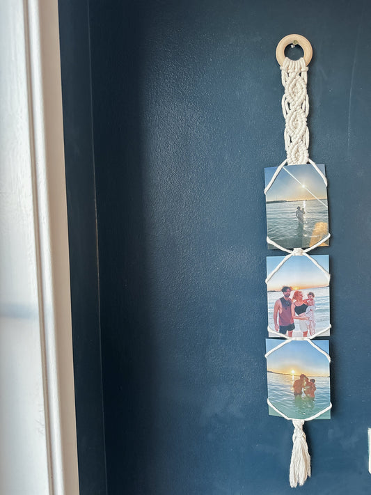 Picture frame macrame