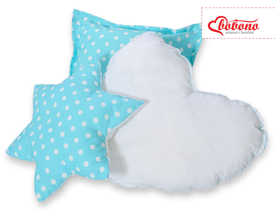 3pcs pillow set - Bright dots on beige