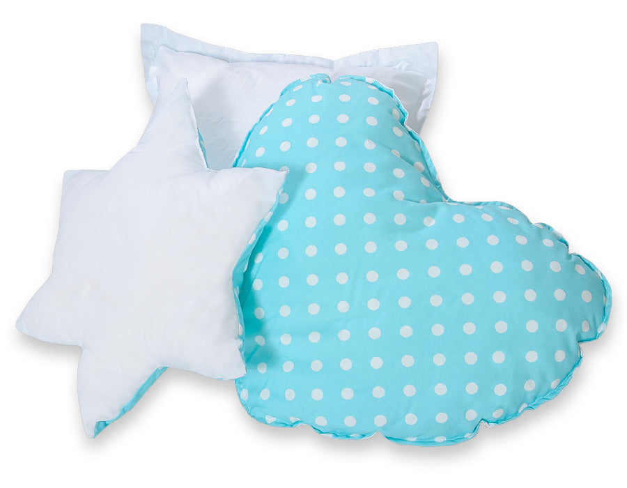 3pcs pillow set - Bright dots on beige