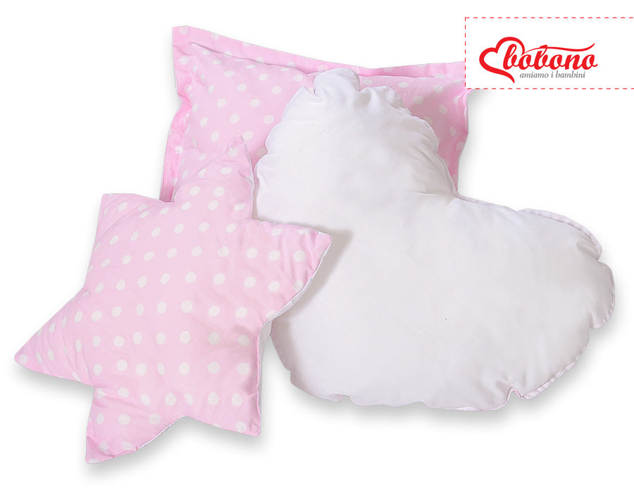 3pcs pillow set - Bright dots on beige