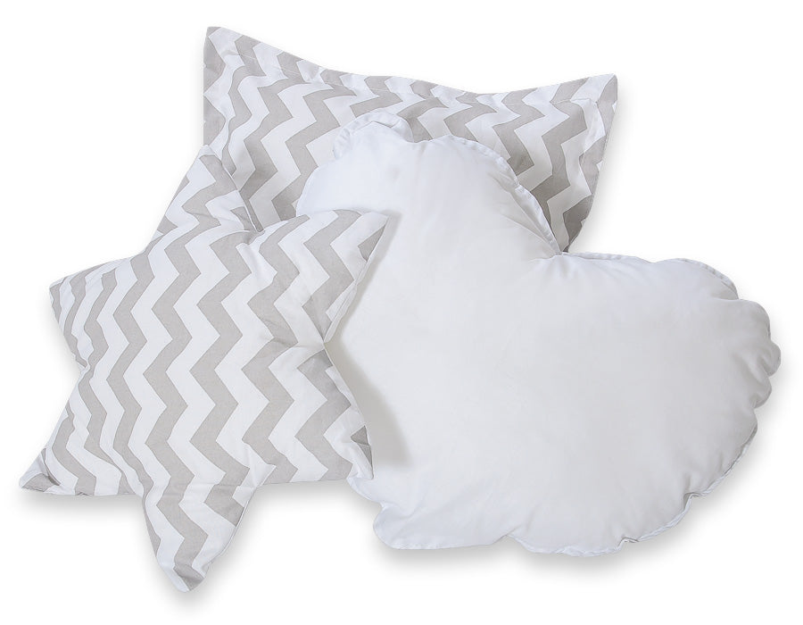 3pcs pillow set - Bright dots on beige