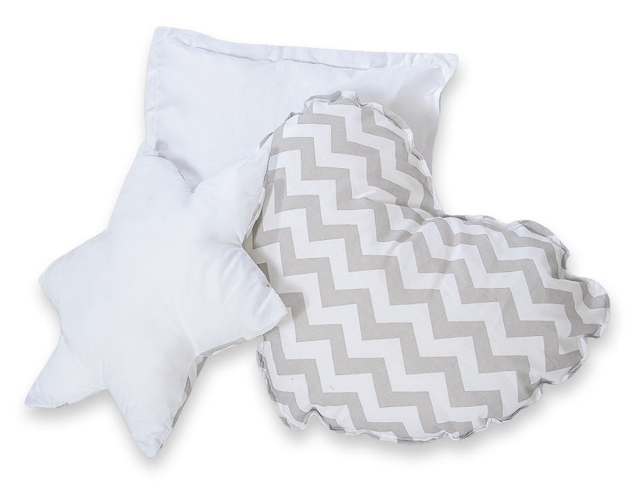 3pcs pillow set - Bright dots on beige