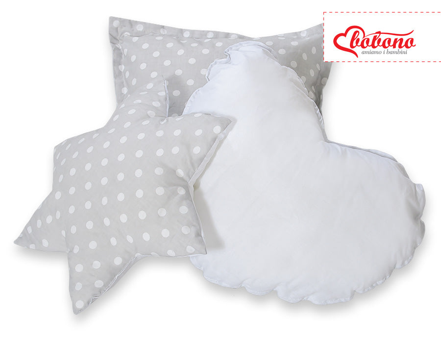 3pcs pillow set - Bright dots on beige