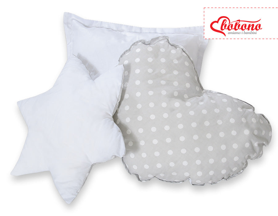 3pcs pillow set - Bright dots on beige