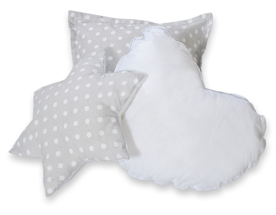3pcs pillow set - Bright dots on beige