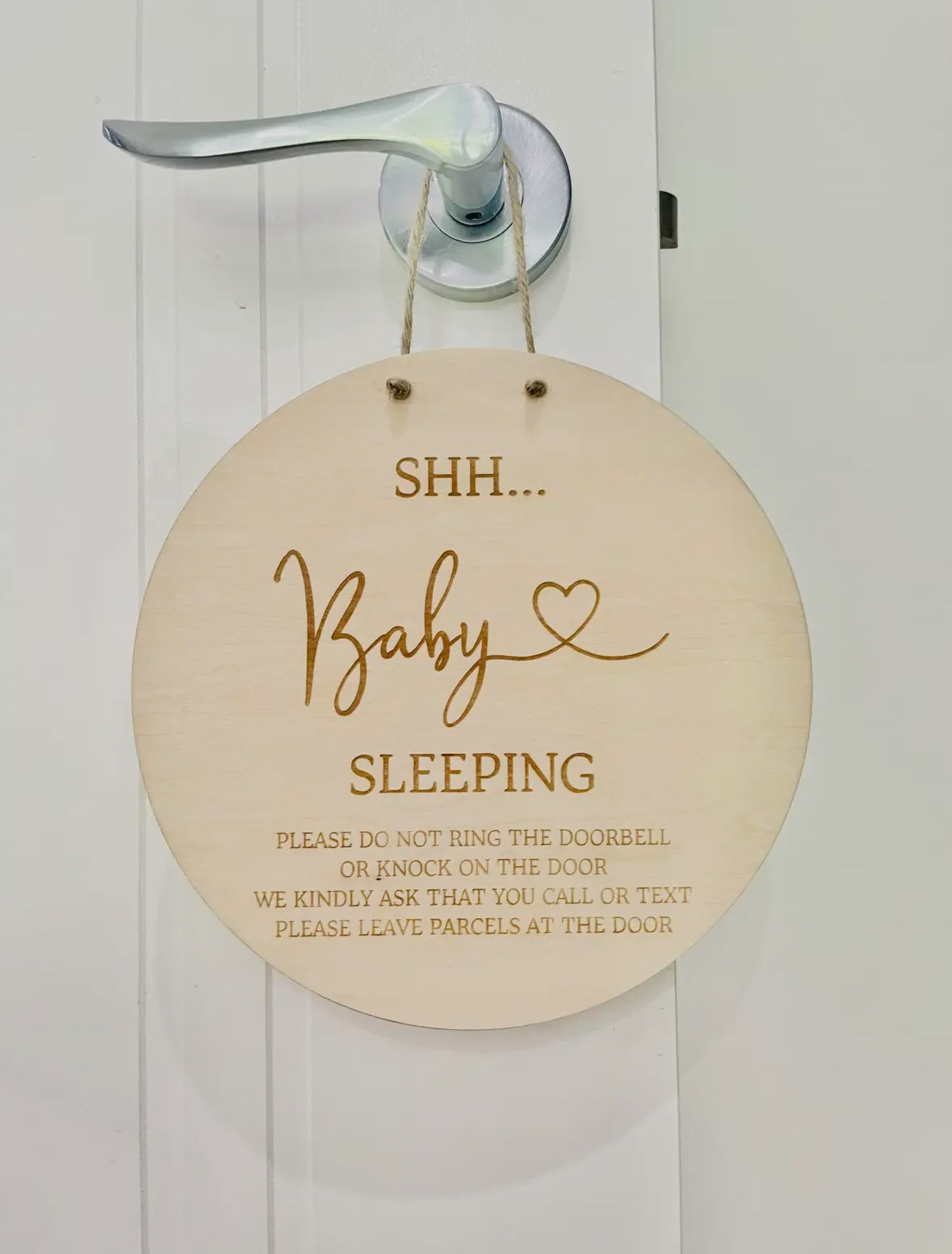 Shh.. Baby is sleeping sign
