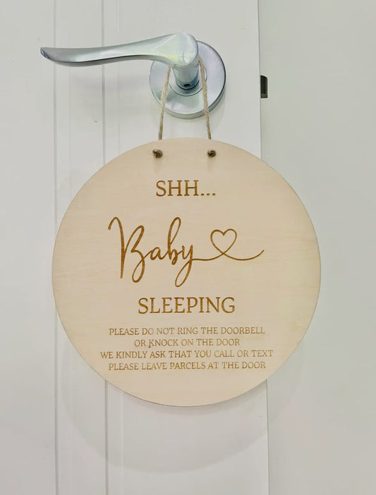 Shh.. Baby is sleeping sign
