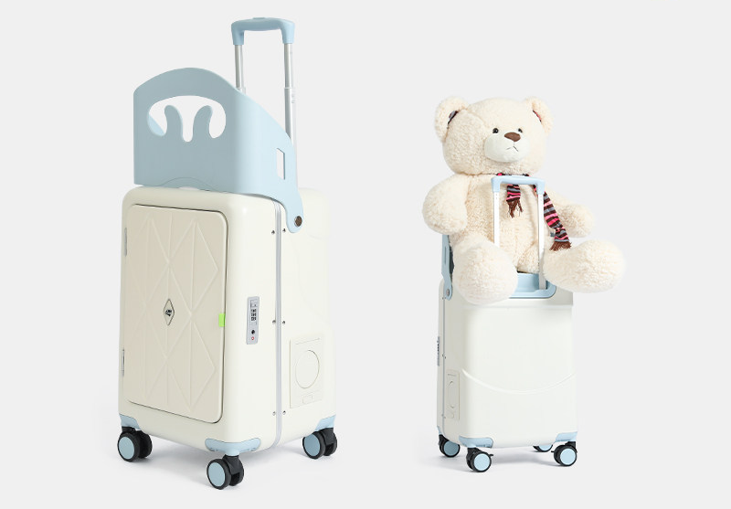 Children’s Ride-On Suitcase with Seat – 20” Travel Trolley