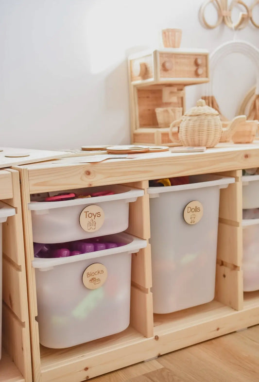 Toy Storage Labels Timber Tinkers