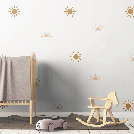 Boho sunny wall stickers