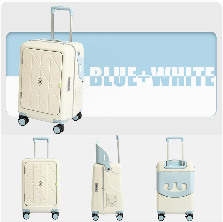 Children’s Ride-On Suitcase with Seat – 20” Travel Trolley