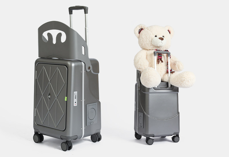 Children’s Ride-On Suitcase with Seat – 20” Travel Trolley