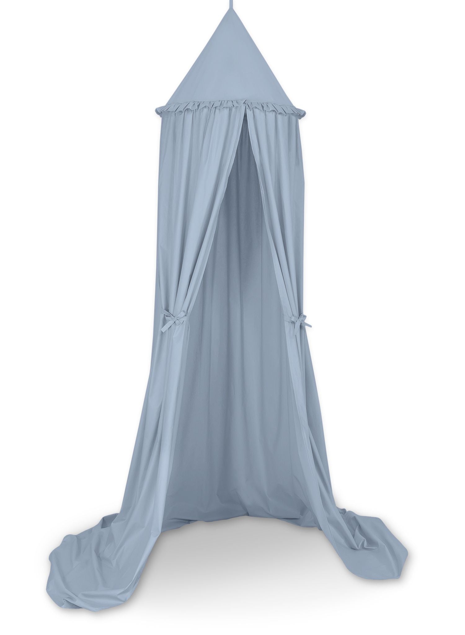 Hanging cotton canopy for children's room  - pastel blue
