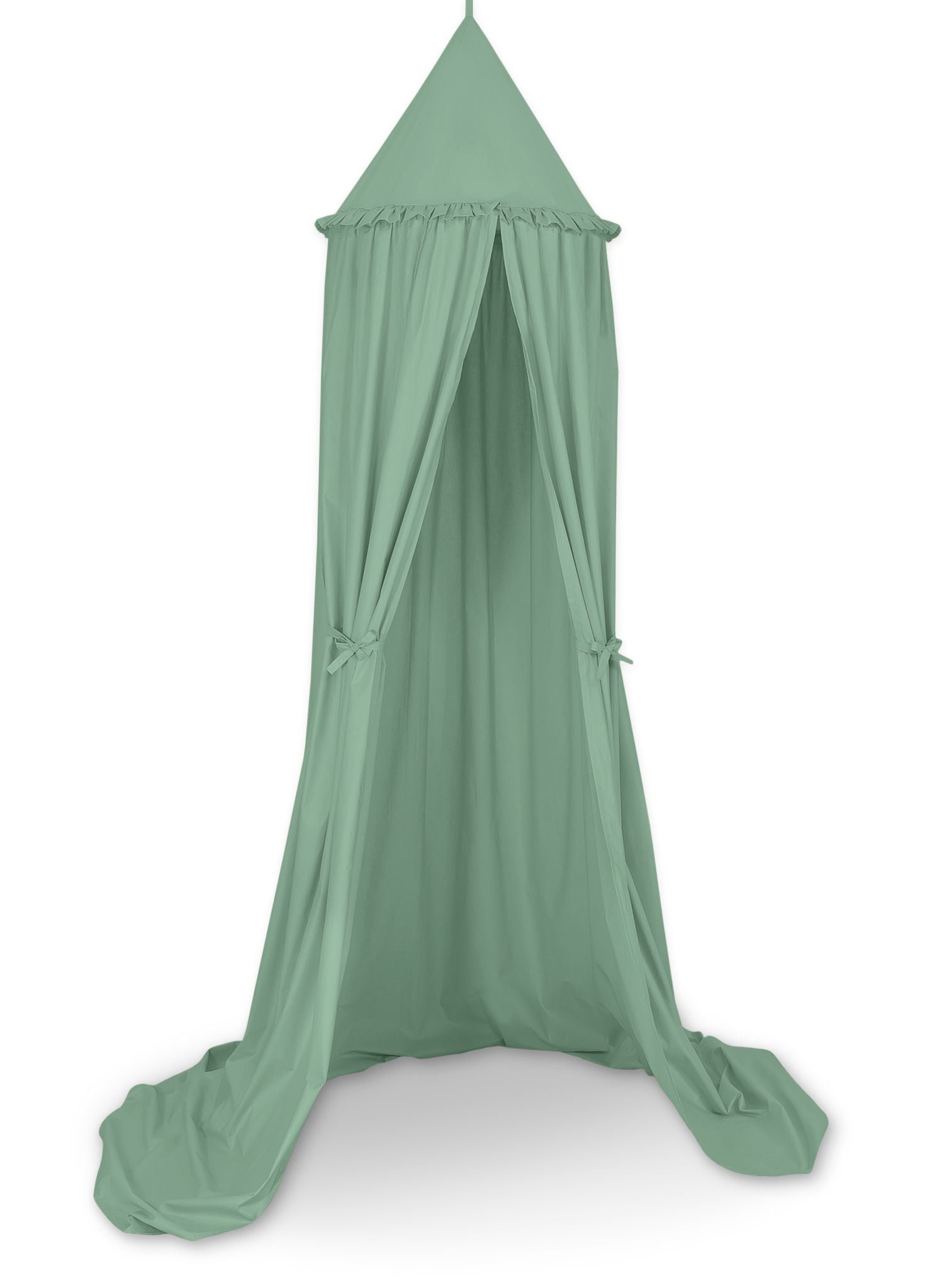 Hanging cotton canopy for children's room  - pastelgreen