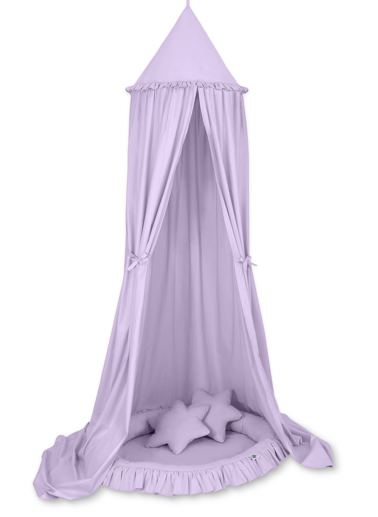 Hanging cotton canopy for children's room  - lila