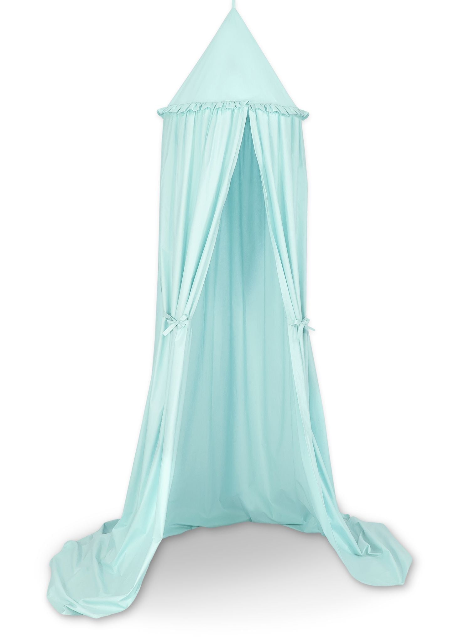 Hanging cotton canopy for children's room - mint