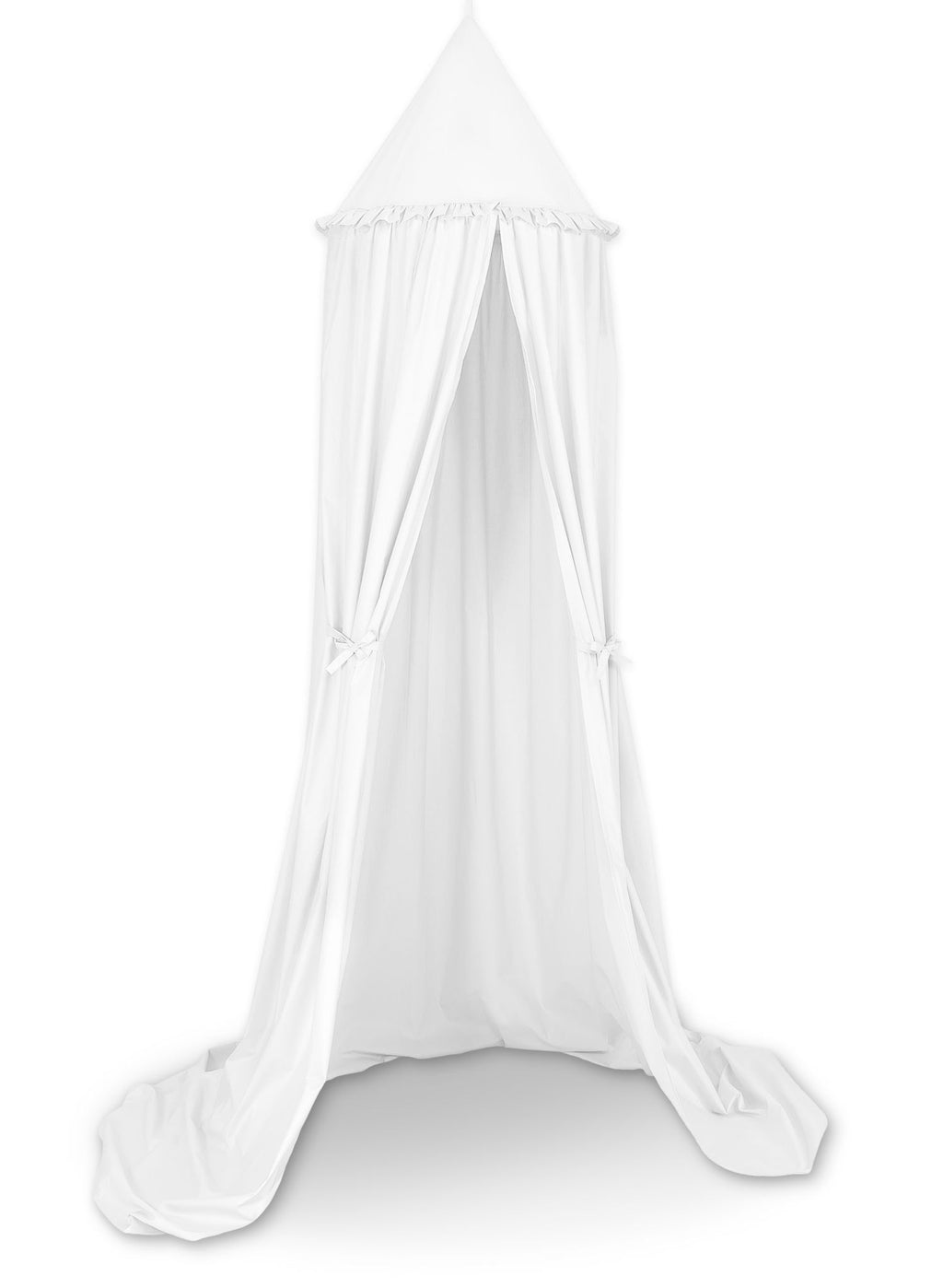 Hanging cotton canopy for children's room - white