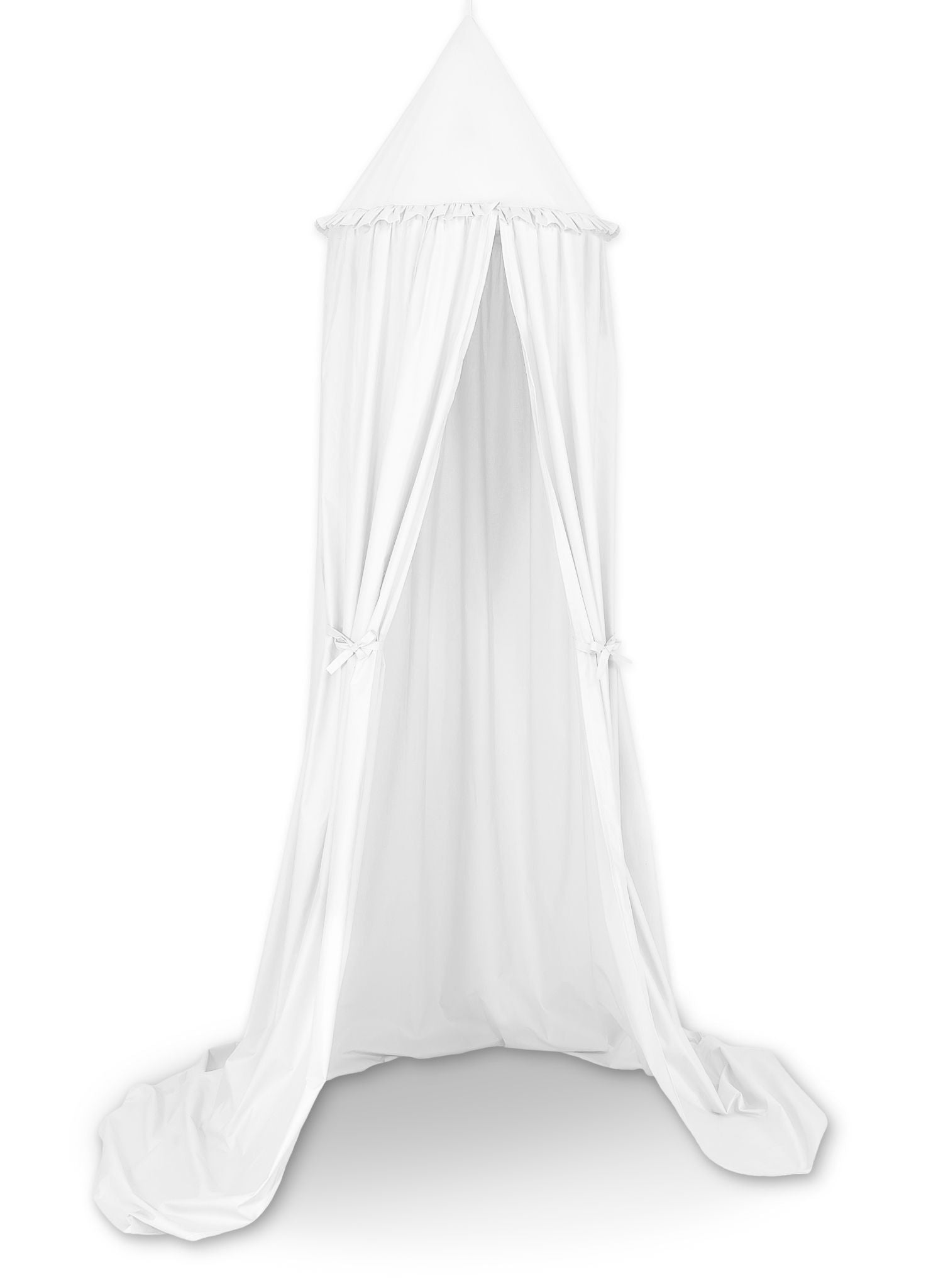 Hanging cotton canopy for children's room - white