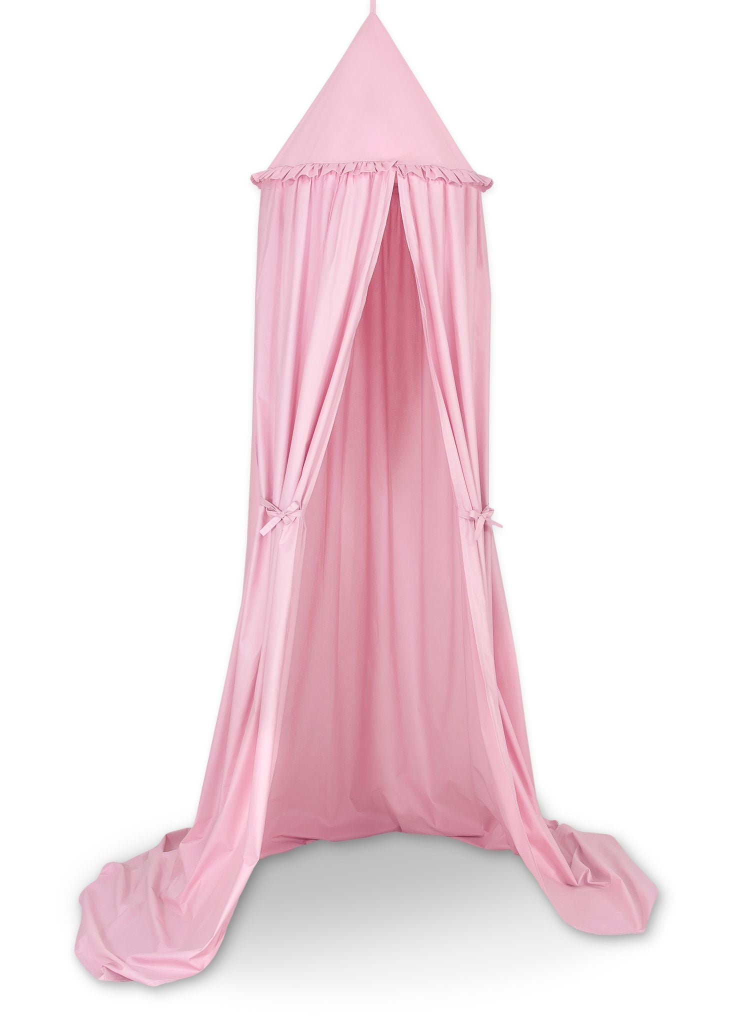 Hanging cotton canopy for children's room - pink