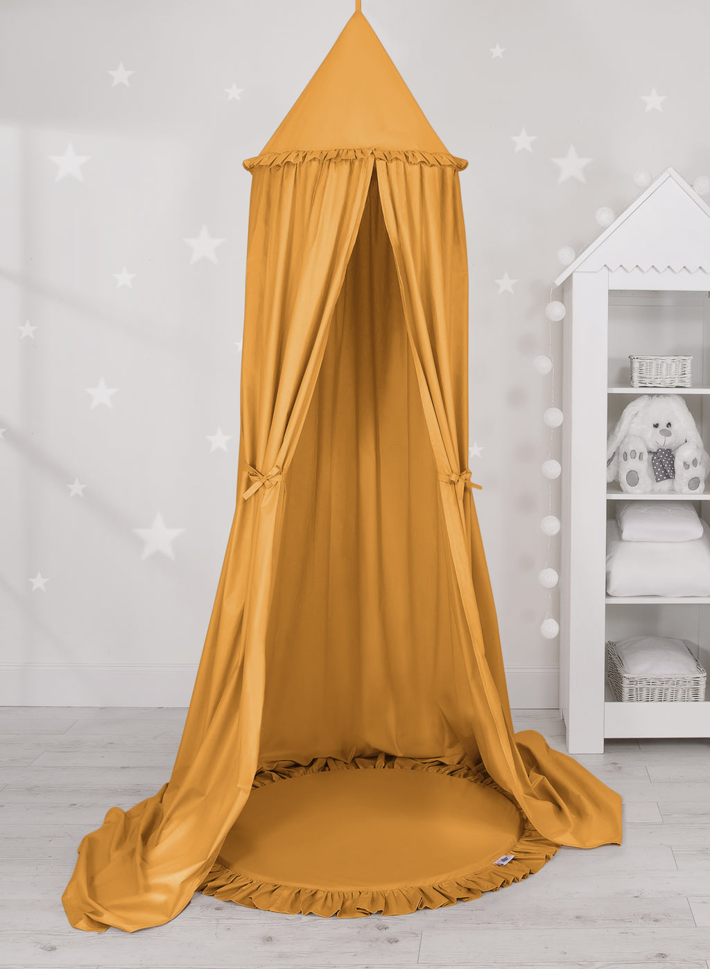 Floor play mat - honey yellow