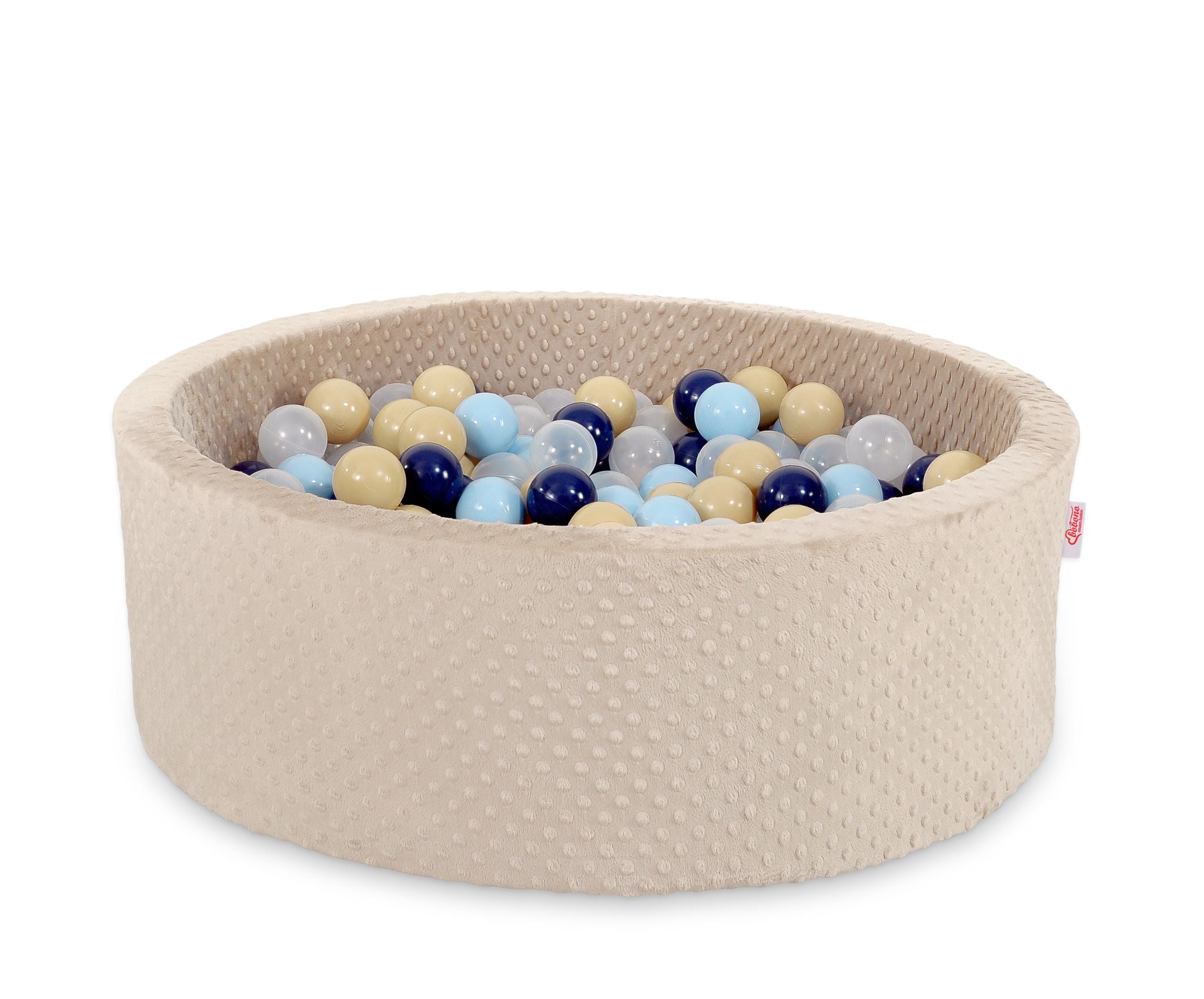 Ball-pit minky H-30 cm with balls 200pcs- beige