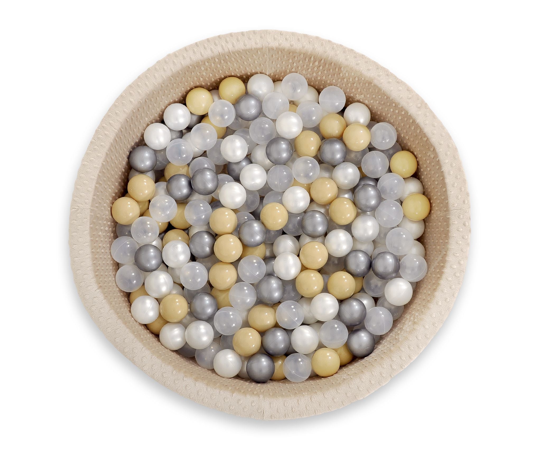 Ball-pit minky H-30 cm with balls 300pcs - beige