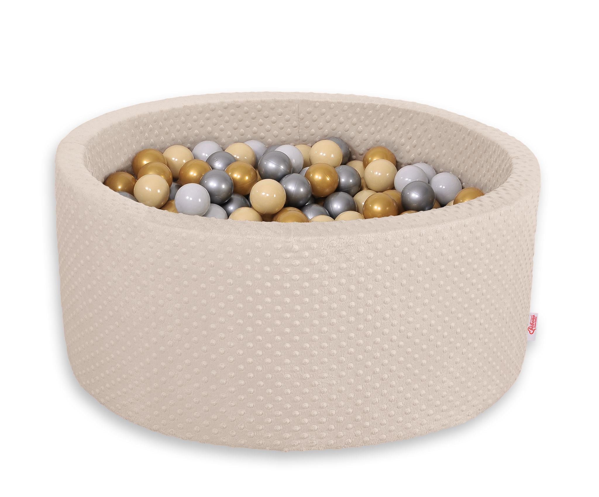 Ball-pit minky H-40 cm with balls 200pcs- beige