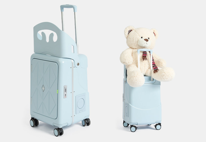 Children’s Ride-On Suitcase with Seat – 20” Travel Trolley