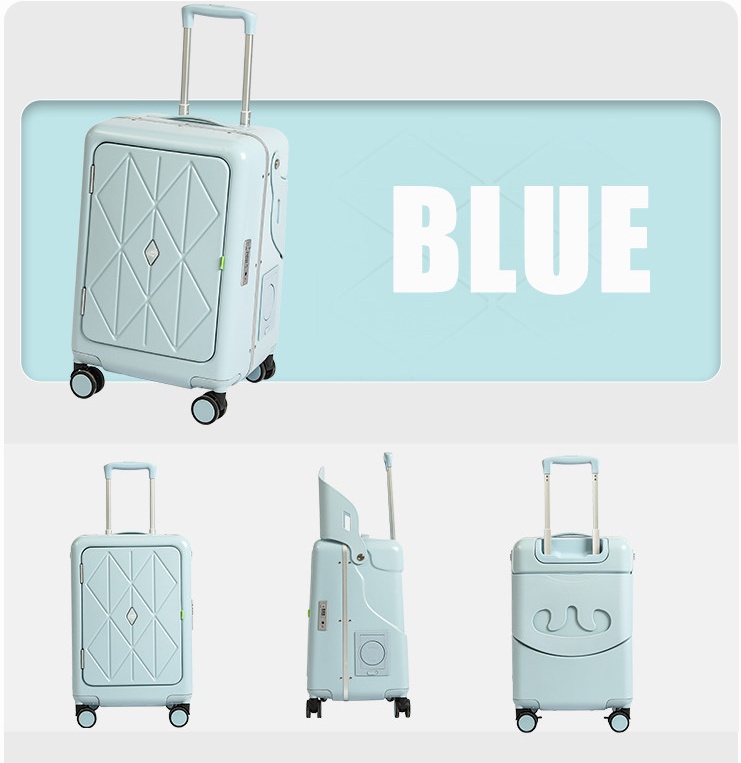 Children’s Ride-On Suitcase with Seat – 20” Travel Trolley