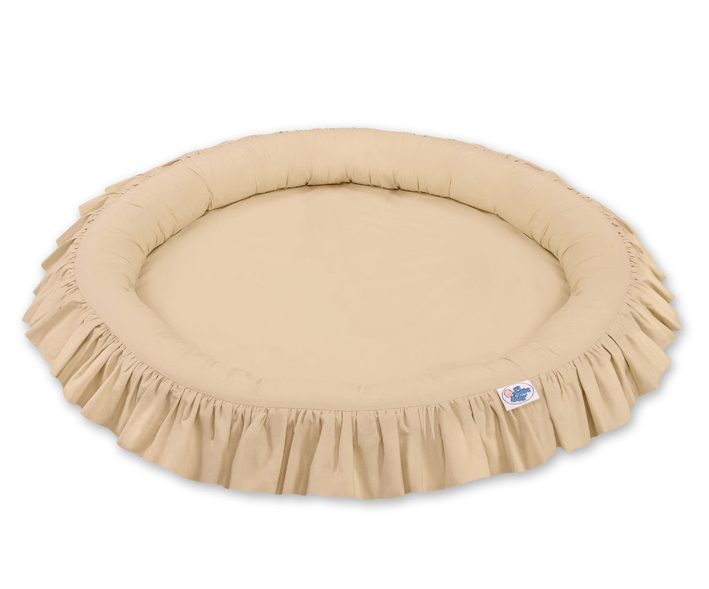 Nest with flounce - beige