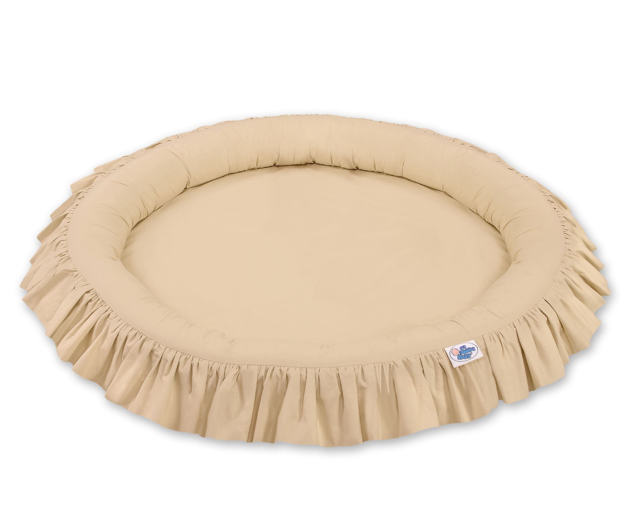 Nest with flounce - beige