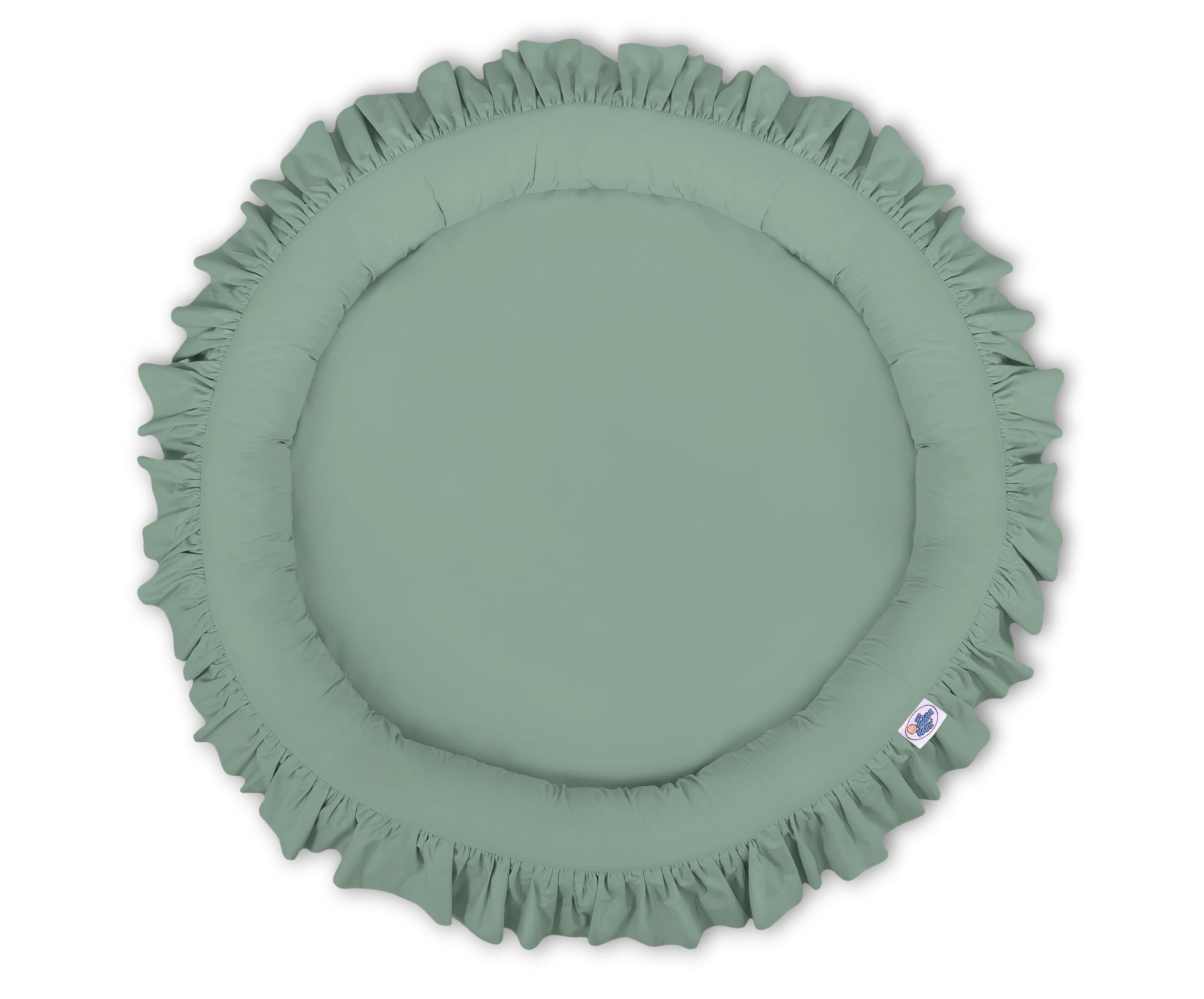 Nest with flounce - pastel green