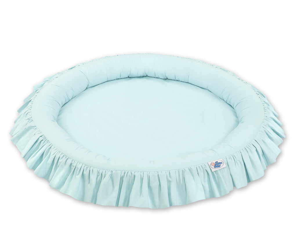 Nest with flounce - mint