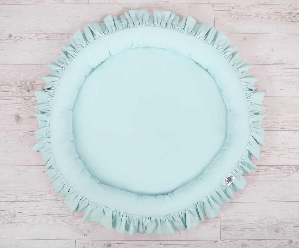 Nest with flounce - mint