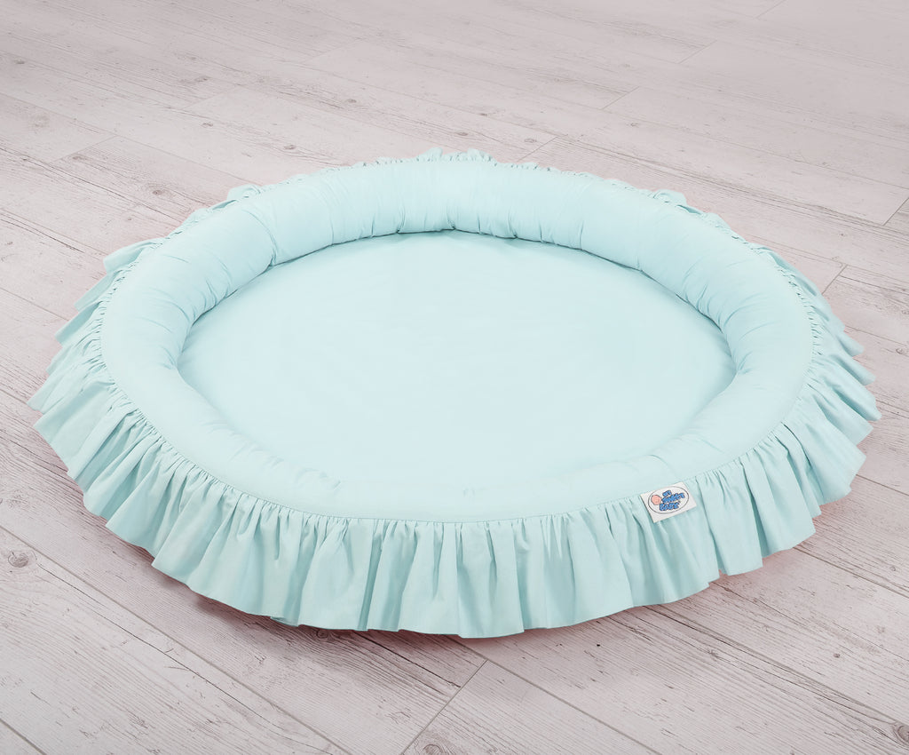 Nest with flounce - mint