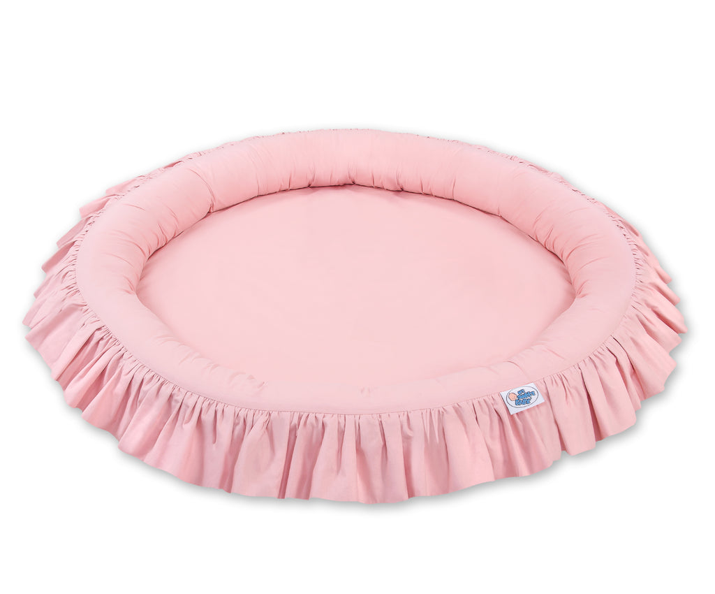 Nest with flounce - pastel pink