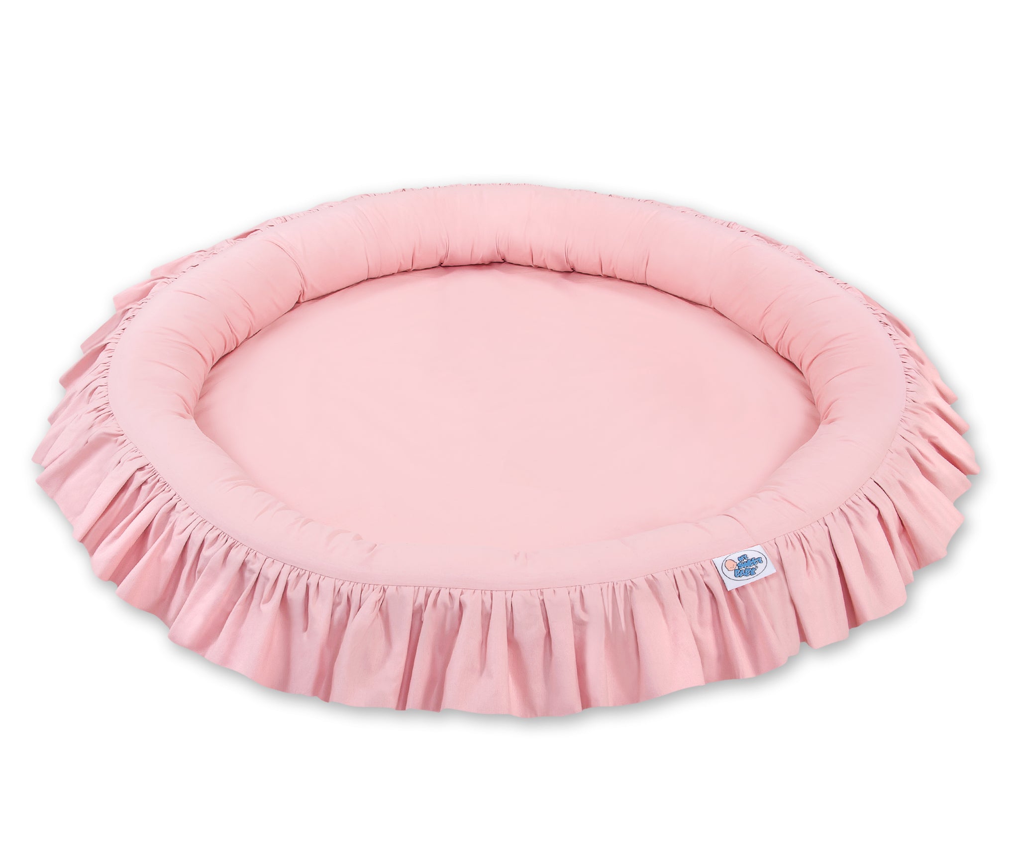 Nest with flounce - pastel pink