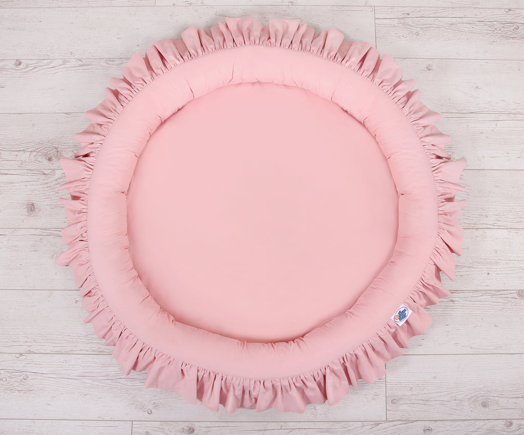 Nest with flounce - pastel pink